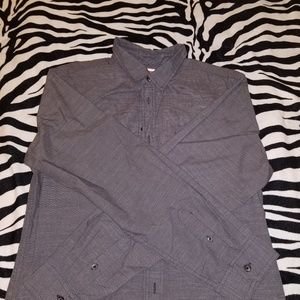 Gray Button Down Shirt